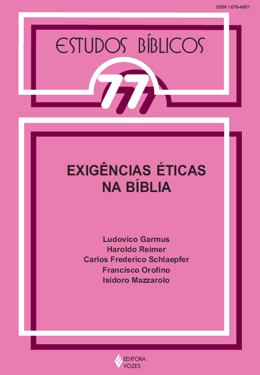 					Visualizar v. 21 n. 77 (2003): Estudos Bíblicos - Dossiê: Exigências éticas na Bíblia
				