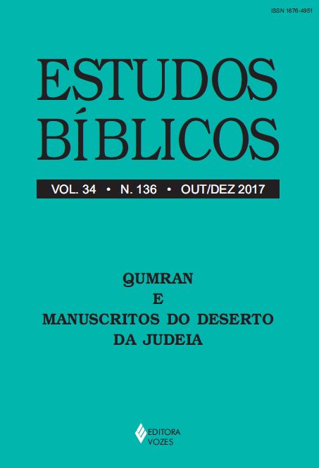 					Visualizar v. 34 n. 136 (2017): Estudos Bíblicos - Dossiê: Qumran e Manuscritos do Deserto da Judeia
				
