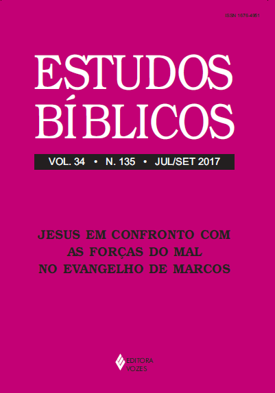 					Visualizar v. 34 n. 135 (2017): Estudos Bíblicos - Dossiê: Jesus em confronto com as forças do mal no Evangelho de Marcos
				
